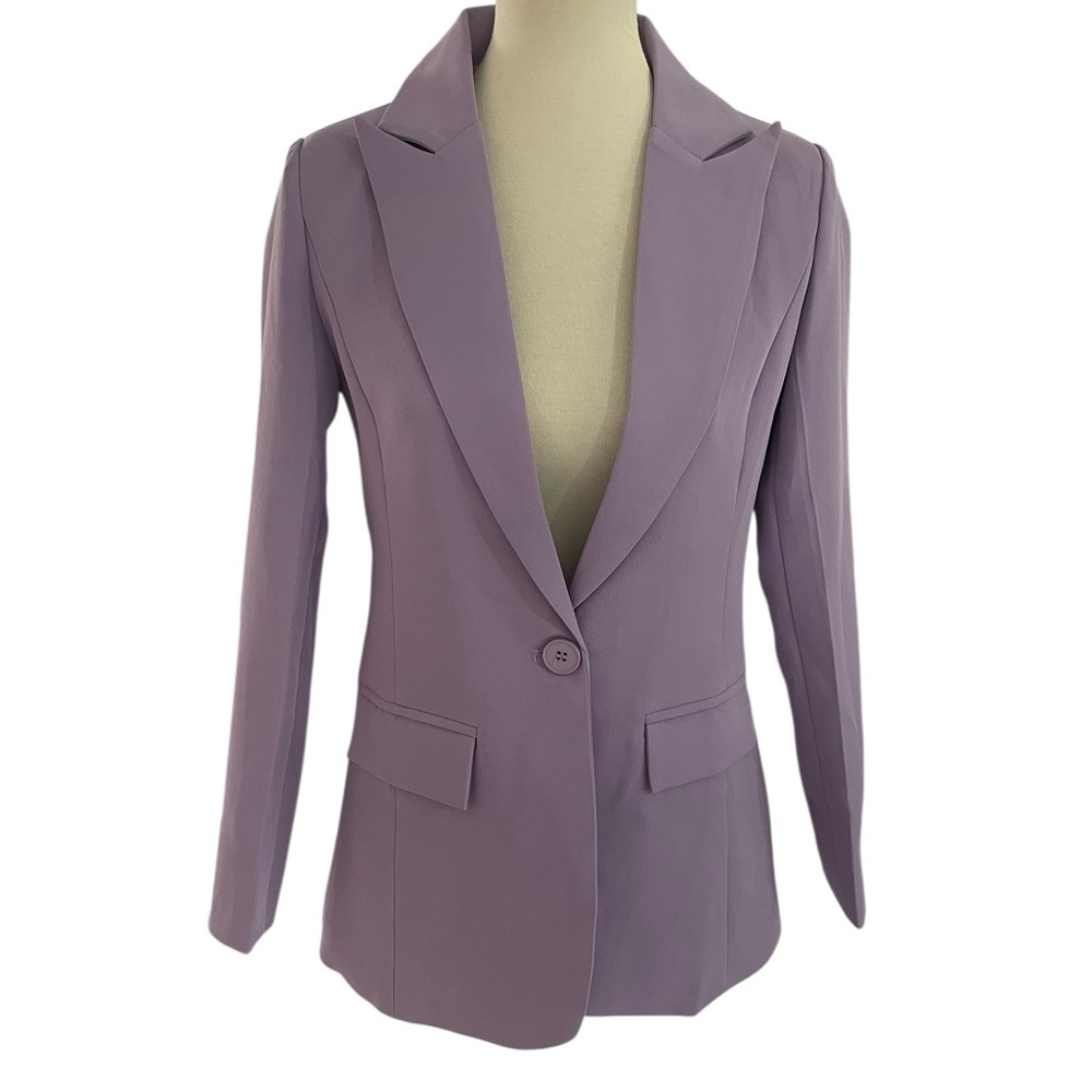 NEW WITH TAGS! * LCRRRN Sophisticated Women's Lavender Blazer * Size XS - Picture 5 of 16